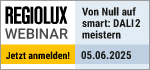 Regiolux Webinar - Von Null auf smart: DALI-2-Beleuchtungssteuerung meistern -  5. Juni 2025 - 09:30 Uhr