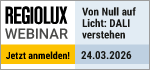 Regiolux Webinar - Von Null auf Licht: DALI-Beleuchtungssteuerungen verstehen - 24. März 2026 - 09:30 Uhr