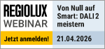 Regiolux Webinar - Von Null auf smart: DALI-2-Beleuchtungssteuerungen meistern - 21. April 2026 - 09:30 Uhr