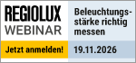 Regiolux Webinar - Beleuchtungsstärke richtig messen - 19. November 2026 - 09:30 Uhr