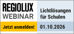 Regiolux Webinar - Gutes Licht macht Lernen leichter: Regiolux-Lichtlösungen für Schulen - 01. Oktober 2026 - 09:30 Uhr