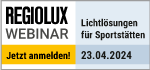 Regiolux Webinar - Lichtlösungen für Sportstätten - 23. Apr. 2024 09:30
